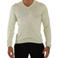 Domenico Tagliente Yellow V-neck Long Sleeves Pullover Sweater