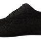 Dolce & Gabbana Black Caiman Leather Mens Oxford Shoes