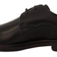 Dolce & Gabbana Black Leather Dress Formal Derby Shoes