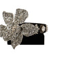 Dolce & Gabbana Black Crystal Beaded Sequined Large Flower Diadem Headband