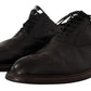 Dolce & Gabbana Black Leather Mens Lace Up Derby Shoes