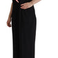 Dolce & Gabbana Black Wool Blend Sleeveless Jumpsuit Dress