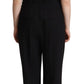 Dolce & Gabbana Black Wool Blend Sleeveless Jumpsuit Dress