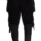 Dolce & Gabbana Black Cotton Skinny Corduroy Cargo Pants