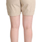 Dolce & Gabbana Beige Cotton High Waist Trouser Cargo Shorts