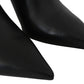 Jimmy Choo Black Calf Leather Lexx Pumps Shoes