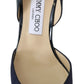 Jimmy Choo Navy Blue Leather Darylin 85 Pumps Shoes