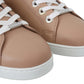 Jimmy Choo Powder Pink Leather Cash Sneakers