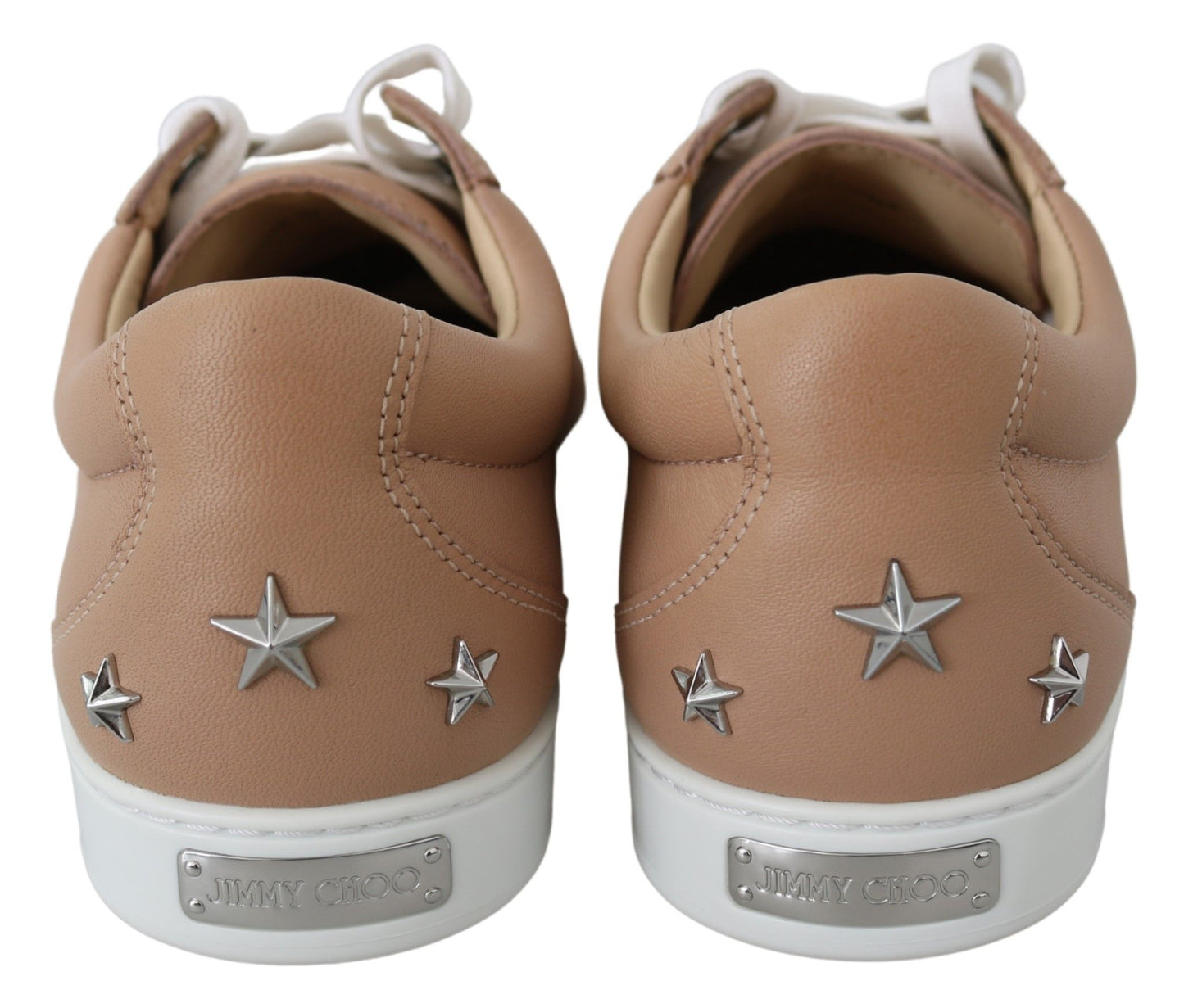 Jimmy Choo Powder Pink Leather Cash Sneakers