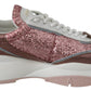 Jimmy Choo Pink Candyfloss Leather Raine Sneakers