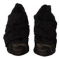 Dolce & Gabbana Black Stretch Socks Taormina Lace Boots Shoes