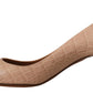 Dolce & Gabbana Beige Leather Pointed Heels Pumps Shoes