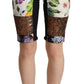 Dolce & Gabbana Multicolor Patchwork High Waist Cropped Pants