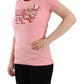 Dolce & Gabbana Pink Cotton Short Sleeves Crewneck T-shirt Top