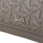 Karl Lagerfeld Light Grey Leather Crossbody Bag