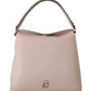 Karl Lagerfeld Light Pink Mauve Leather Shoulder Bag