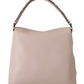 Karl Lagerfeld Light Pink Mauve Leather Shoulder Bag