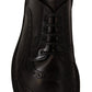 Dolce & Gabbana Purple Leather Oxford Wingtip Formal Shoes