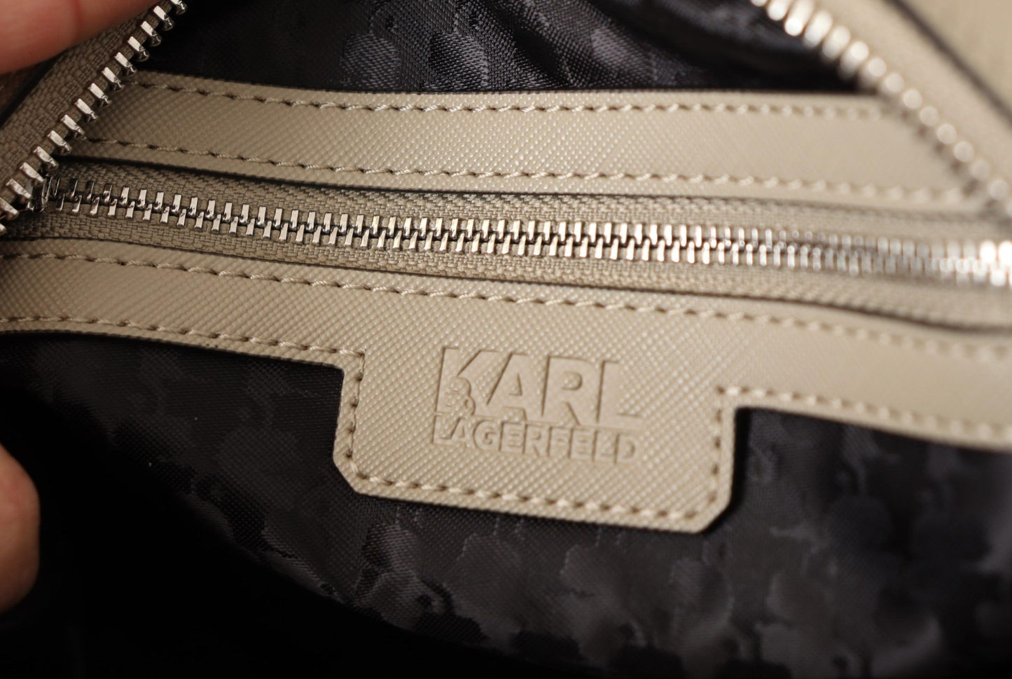 Karl Lagerfeld Sage Green Shoulder Handbag