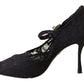 Dolce & Gabbana Elegant Black Lace Stiletto Pumps