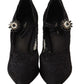 Dolce & Gabbana Elegant Black Lace Stiletto Pumps