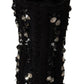 Dolce & Gabbana Black Crystals Zip Boots