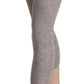 Ermanno Scervino Gray Modal Low Waist Cropped Leggings Slim Pants