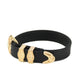 Versace Medusa Gold Western Buckle Leather Bracelet