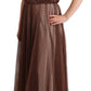 Dolce & Gabbana Metallic Bronze Maxi Dress