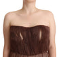 Dolce & Gabbana Metallic Bronze Maxi Dress