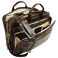 Old Angler Dark Brown Exclusiva Leather Laptop Briefcase