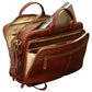 Old Angler Brown Exclusiva Leather Laptop Briefcase