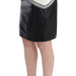 Sachin & Babi Gray Black White Leather Pencil Liza Skirt