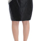 Sachin & Babi Gray Black White Leather Pencil Liza Skirt