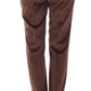 Dolce & Gabbana Brown Corduroys Straight Logo Casual Pants