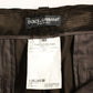 Dolce & Gabbana Brown Corduroys Straight Logo Casual Pants