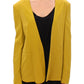 Lamberto Petri Mustard Yellow Silk Blazer Jacket