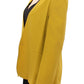 Lamberto Petri Mustard Yellow Silk Blazer Jacket