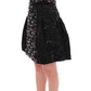 Dolce & Gabbana Black Crystal Handmade Skirt