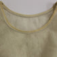 Dolce & Gabbana Beige Sleeveless Cotton Top Tank Blouse