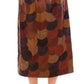 Dolce & Gabbana Brown Patchwork Leather Straight Skirt