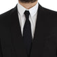 Dolce & Gabbana Black Silk Slim One Button Blazer