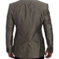 Dolce & Gabbana Brown Slim Fit Silk Two Button Blazer