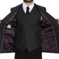 Dolce & Gabbana Gray Slim Fit Linen Blazer Jacket