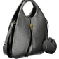 Coccinelle Elegant Black Leather Handbag with Removable Strap