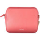 Coccinelle Chic Pink Leather Shoulder Handbag with Logo Accents