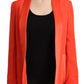 CO|TE Orange Long Sleeves Acetate Blazer Pocket Overcoat Jacket