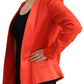 CO|TE Orange Long Sleeves Acetate Blazer Pocket Overcoat Jacket