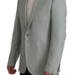 Dolce & Gabbana Light Green Cashmere Silk Blazer