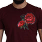 Dolce & Gabbana Bordeaux Roses T-shirt